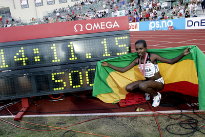 ティルネシュ・ディババ 女子5000メートルで世界新記録
