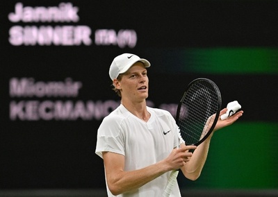 シナー、快勝でウィンブルドン4回戦進出