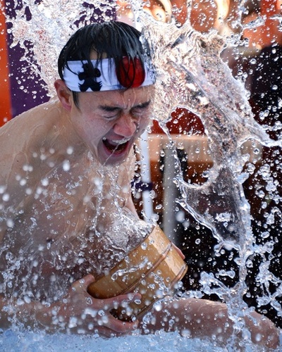 神田明神で寒中みそぎ