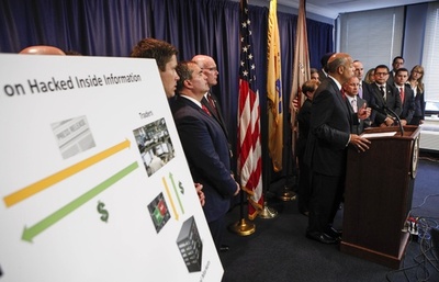 米、ハッカー・トレーダー集団を起訴 盗難情報で125億円の利益