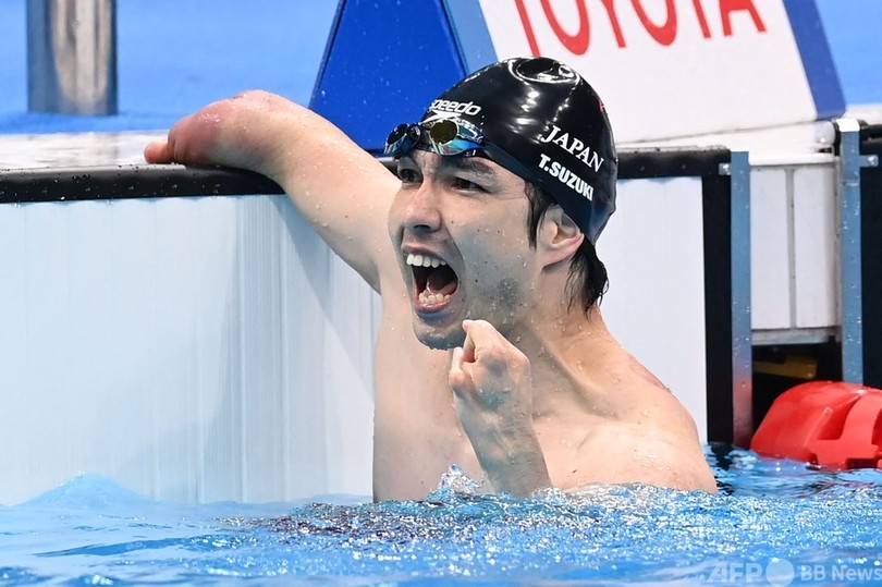 鈴木孝幸が東京パラ日本勢初の金 男子100m自由形S4で優勝