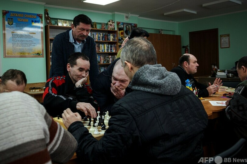 戦禍の精神障害者施設、不安隠し平静装う キエフ