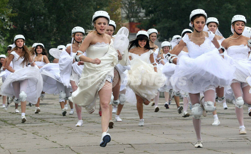 走れ花嫁! 優勝者には披露宴費タダの特典