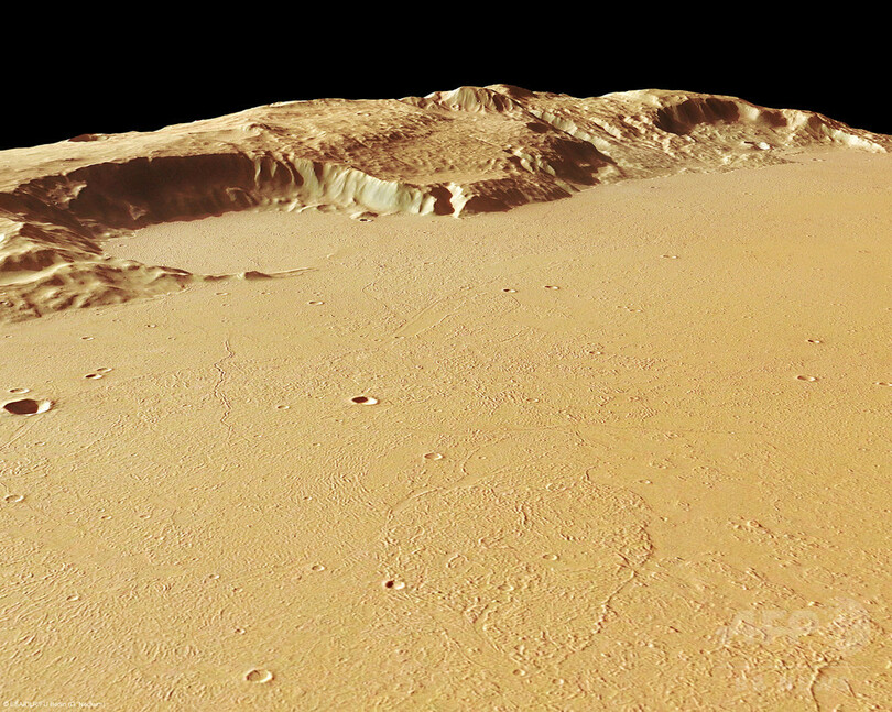 火星の激変、超巨大火山噴火が原因か 研究