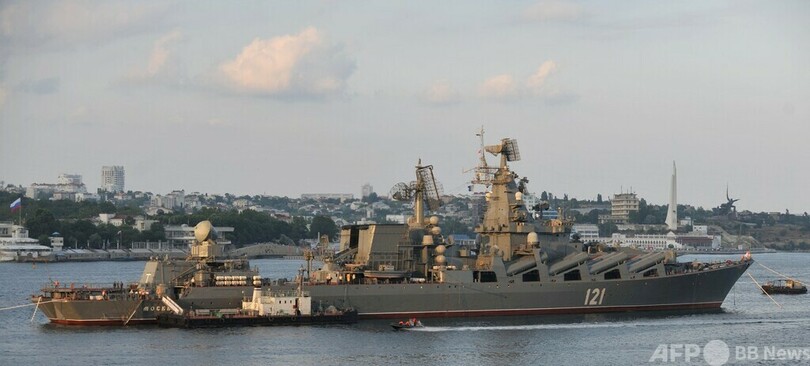 巡洋艦沈没で1人死亡、27人不明 ロシアが初公表