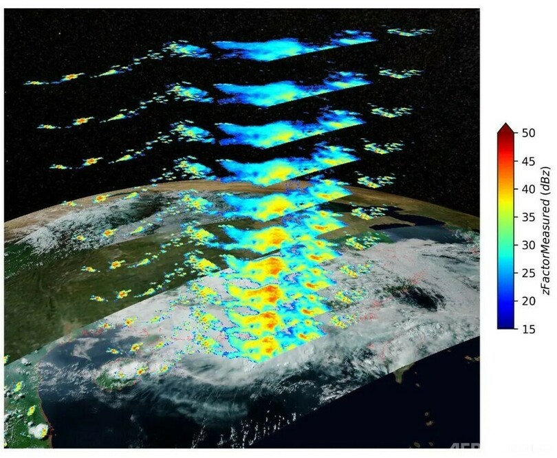 中国 初の降水観測衛星による画像を公開
