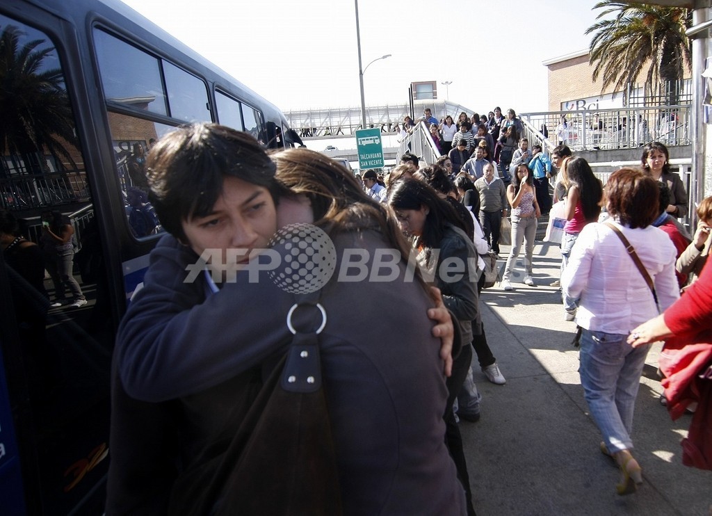チリで2度の強い地震、前年の大地震被災地で