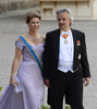 ノルウェー王室のマッタ・ルイーセ王女（左）とアリ・ベン氏（2013年6月8日撮影）。(c)JONATHAN NACKSTRAND / AFP