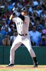 14MLB、ボストン・レッドソックス（Boston Red Sox）対ニューヨーク・ヤンキース（New York Yankees）。初回の打席に立つニューヨーク・ヤンキースのデレク・ジーター（Derek Jeter、2014年9月28日撮影）。(c)AFP/Getty Images/Elsa