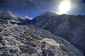 ネパール・エベレスト（Everest）周辺にあるクンブ（Khumbu）氷河（2009年5月11日撮影）。(c)AFP/Subel BHANDARI