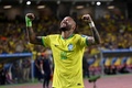 2026年サッカーW杯北中米大会南米予選、ブラジル対ボリビア。得点を挙げて喜ぶブラジルのネイマール（2023年9月8日撮影）。(c)CARL DE SOUZA / AFP