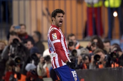 アトレティコが快勝でバルセロナに並ぶ、コスタ2得点