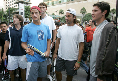 タイ・オープン2007の開幕を控え選手たちがイベントに参加