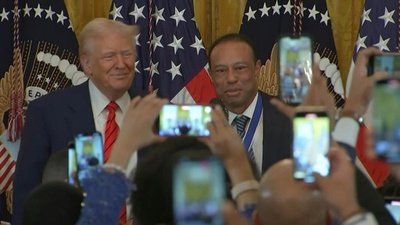 動画:トランプ大統領がウッズらと会談 PGAとLIV統合へ大きな一歩