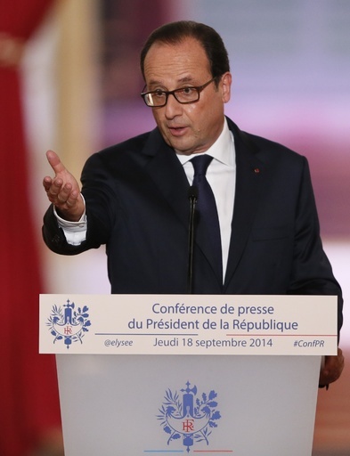 仏大統領、対「イスラム国」空爆への参加を表明