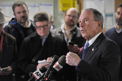 ブルームバーグ前NY市長、2020年米大統領選の立候補見送り