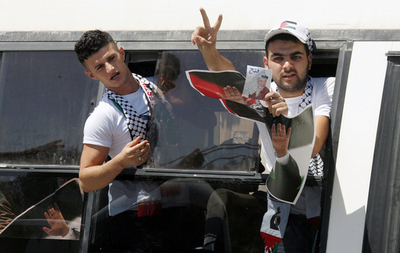 イスラエル、パレスチナ人収監者256人を釈放