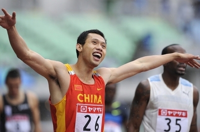 劉孝生 国際グランプリ陸上2008・男子400メートルで優勝