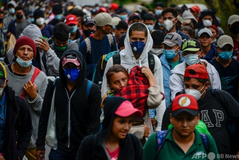 グアテマラ入りのホンジュラス移民、9000人に メキシコ経由で米目指す