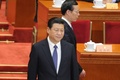 中国の習近平国家主席（手前）と張高麗前副首相（2014年3月3日撮影、資料写真）。(c)AFP