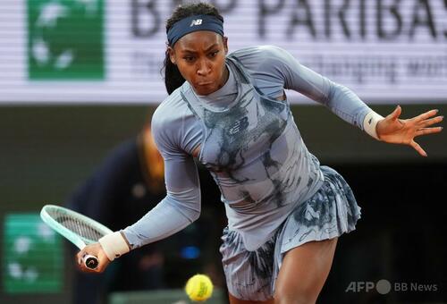 ガウフが全仏OP4強 キーズとの同胞対決制す 写真8枚 国際ニュース