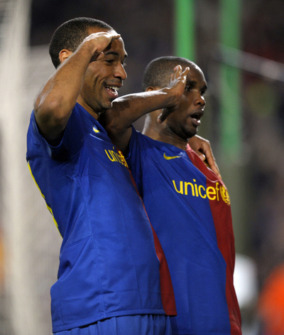 FCバルセロナ オリンピック・リヨンを退け8強入り