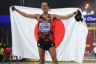 鈴木が男子50キロ競歩で世陸金メダル、日本勢初の快挙