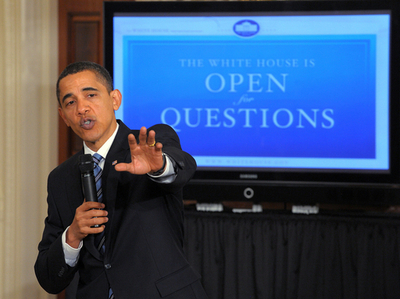 オバマ大統領、初の「オンライン・タウンミーティング」