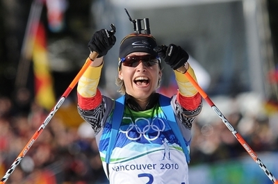 バイアスロン女子 ノイナーが2冠、バンクーバー冬季五輪