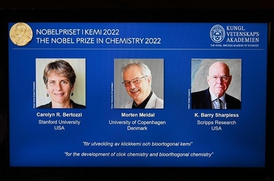2022年ノーベル化学賞、欧米の3氏に