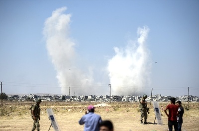 クルド人部隊、シリア要衝コバニをISから奪還