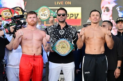 カネロ、負けられない大一番へ前日計量 ゴロフキンと3戦目