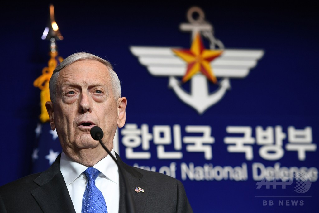 核兵器使えば「大規模な軍事対応」、北朝鮮に対し米国防長官 核兵器使えば「大規模な軍事対応」、北朝鮮に対し米国防長官