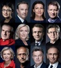 仏大統領選の候補者（2022年3月7日作成）。(c)Eric Feferberg, Joël SAGET / AFP