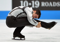 演技に臨むスペインのハビエル・フェルナンデス（Javier Fernandez、2013年10月5日撮影）。(c)AFP/KAZUHIRO NOGI