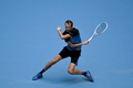 テニス、中国オープン、男子シングルス1回戦。リターンを打つダニール・メドベージェフ（2023年9月29日撮影）。(c)Pedro PARDO / AFP