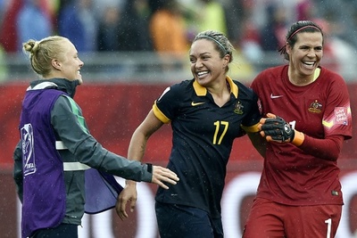 オーストラリアがブラジル下し準々決勝進出、女子サッカーW杯