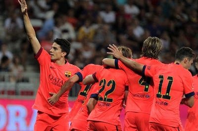 新生バルセロナ、シャビのゴールでニースと引き分ける