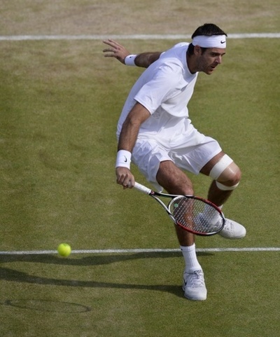 デルポトロ、膝に不安抱えるも8強入り ウィンブルドン選手権