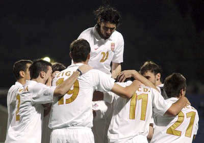 ＜サッカー 欧州選手権2008・予選＞セルビア アゼルバイジャンに圧勝