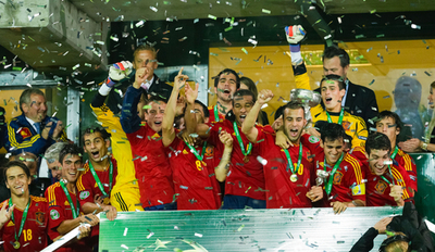 スペインがギリシャを下し優勝、サッカーU-19欧州選手権