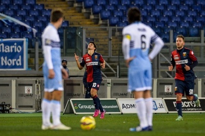 GK退場のラツィオ、4位浮上のチャンス逃す