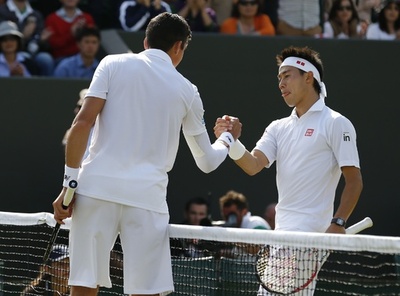 錦織、ラオニッチに敗れ8強ならず ウィンブルドン選手権