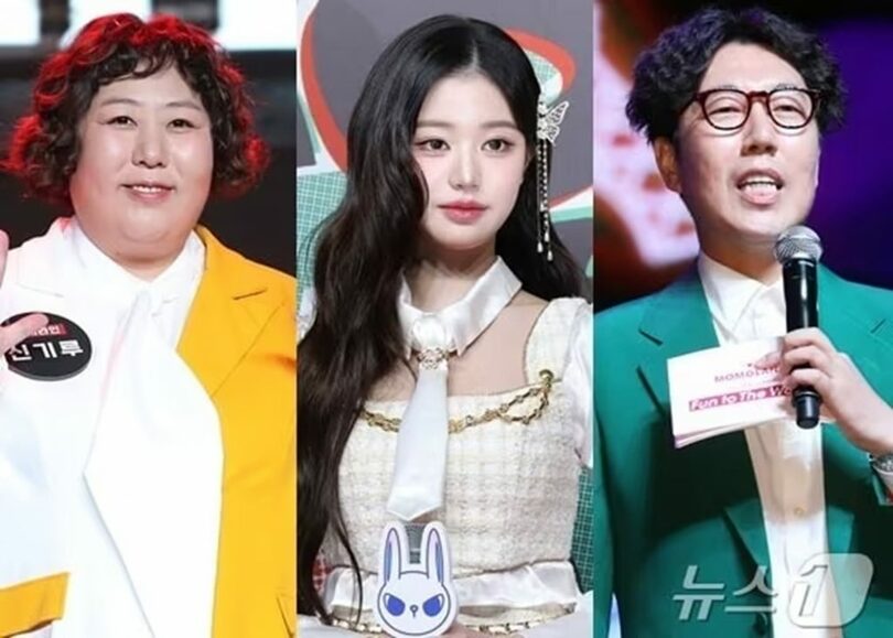 （左から）お笑い芸人のシン・ギル、IVEのチャン・ウォニョン、コメディアンのキム・ヨンチョル(c)news1