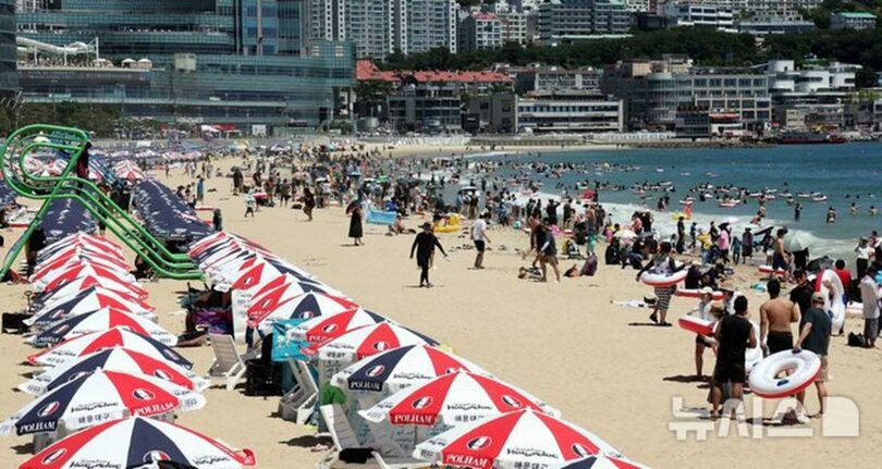 釜山・海雲台海水浴場(c)NEWSIS