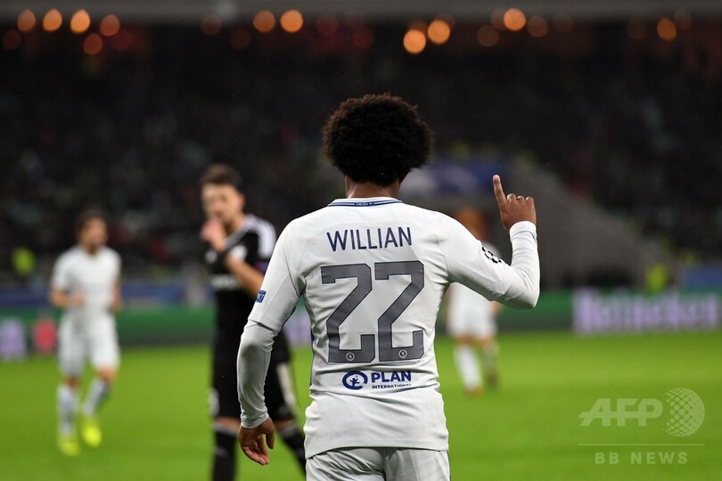 チェルシーが快勝でCL16強入り、アザールとウィリアンが輝く