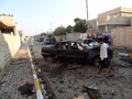 イラク北部キルクーク（Kirkuk）で起きた自動車爆弾攻撃の現場（2013年11月14日撮影）。(c)AFP/MARWAN IBRAHIM
