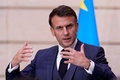 フランスのエマニュエル・マクロン大統領（2024年4月30日撮影）。(c)Christophe Ena / AFP
