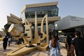 ドバイ万博のウクライナ館。アラブ首長国連邦（UAE）ドバイで（2022年2月27日撮影）。(c)Giuseppe CACACE / AFP