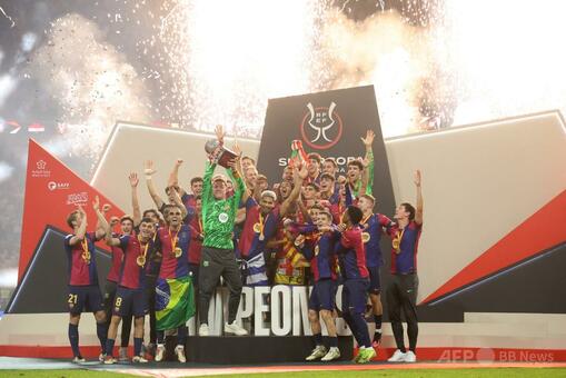 バルサがスペインスーパー杯制覇 宿敵レアルに5発大勝 写真12枚 国際